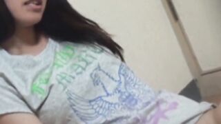 Japanese beauty enjoys herself while being secretly filmed