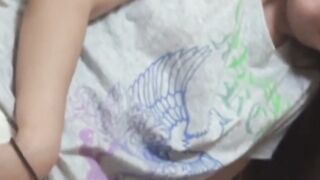 Japanese beauty enjoys herself while being secretly filmed