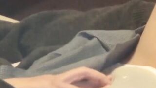 Japanese babe filmed while having fun during masturbation