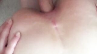 Anal gaping with my amateur GF who loves it