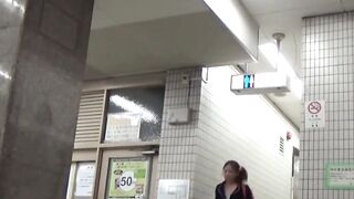 Hot Asian hairy pussies filmed secretly while they are peeing