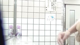 Kinky Japanese brunettes pissing caught in close up footage