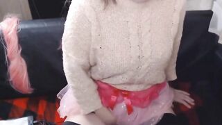 Playing with my dildo and cumming hard