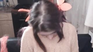 Playing with my dildo and cumming hard
