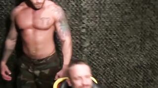 MuscleJockBound.com - Nipple clamps and ball spanks by sadistic Master