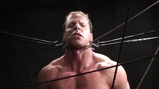 MuscleJockBound.com - Hanging cock bound and swelling after zaps
