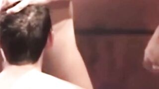 Cumpigs Billy Bowers and Marc Spiits enjoy group cock feast