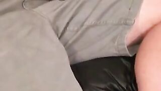 Bald big cocked amateur jerks off solo and cums on plate Hoe 2