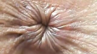 Winking Butthole Close-Up on Webcam
