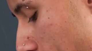 Hung Latino Gael pulls out stiff dick for Aaron to suck