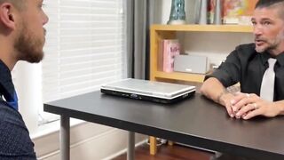 Johnny Hazard melts as employee Dan worships his feet
