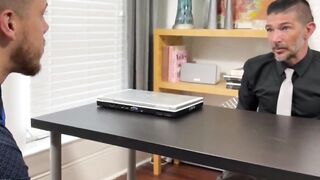 Johnny Hazard melts as employee Dan worships his feet