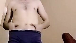 Black stud camera jerk session with hard climax