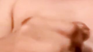 Porn watching homo strokes shaft to messy finish
