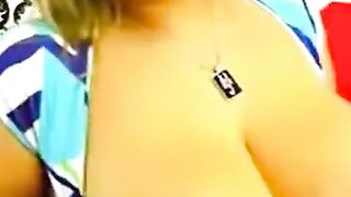 Busty Amateur Plays with Her Big Tits on Webcam Hoe 2