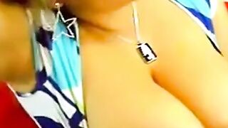 Busty Amateur Plays with Her Big Tits on Webcam Hoe 2