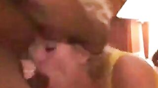 Black Gangbang Facial, But She Still Needs to Masturbate
