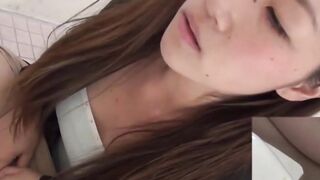 Hairy pussy Asian cuties splashing steamy piss everywhere