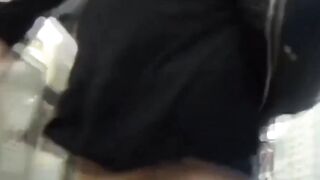 Kinky Asian brunettes pissing all over their hairy bodies