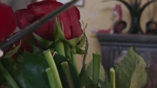 Audrey Noir and Kate Bloom in taboo group sex