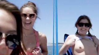 Blair Williams and Zoey Bloom seduce boat captain