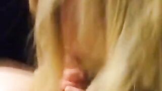 Blondie Milf Gives A Sloppy Deepthroat And Swallows His Load" (Danish)