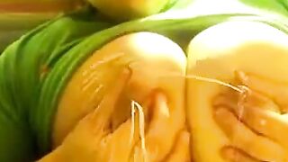 Bouncy Big Boobs MILF Gives A Sensual Striptease And Milks Her Breasts