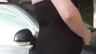 Big Bust Milf Goes Wild in Public - Redhead Beauty Explores Nature
