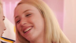 Teen Classmates Share Intimate Secrets in Girl-on-girl DILF Experience