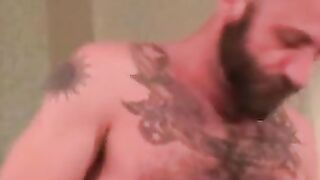 Horny Muscle Stud Jerking Off & Shooting A Massive Load
