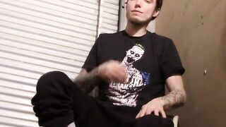 Straight Thug's Solo Masturbation Session With Big Load of cum!