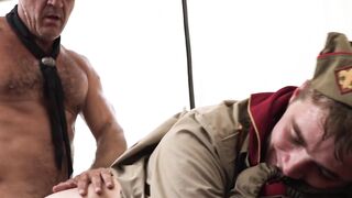 Hairy Bear's Raw Ass-fucking with Hunk James Bond