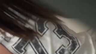 Hairy Panties - Japanese Babe Fingers Hirsute Vagina in Close-Up