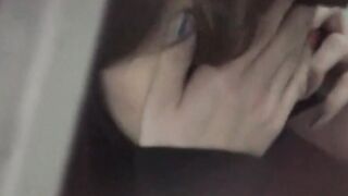 Golden Shower Fetish - Peeing Girlfriend Surprise in Bathroom Stall