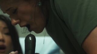 Vaginal Grown Monster Dildo Rides - MILF Fucks Herself with Homemade Toy