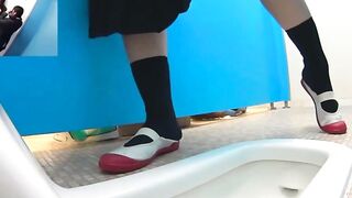 Japanese Brunnete's homemade Adventure - Train Peeing Fun
