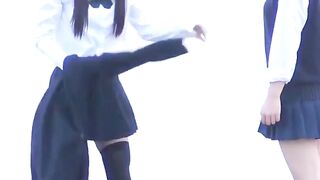 Public Peeping - Stealth Cam Captures Naughty Schoolgirls Outdoor