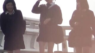 Public Peeping - Stealth Cam Captures Naughty Schoolgirls Outdoor