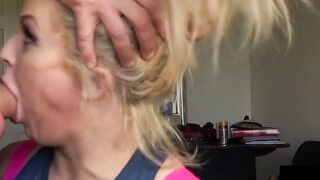 Hardcore Anal Threesome - Submissive Milf Fucked Roughly by Two Hunks