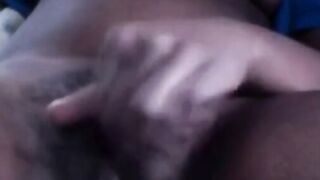 Black Girl's Ebony Masturbation Session While Watching Horror Movie