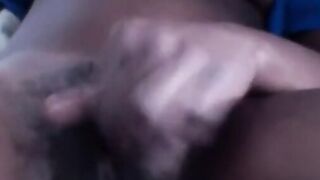 Black Girl's Ebony Masturbation Session While Watching Horror Movie