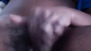 Black Girl's Ebony Masturbation Session While Watching Horror Movie