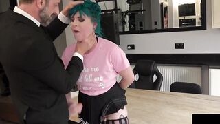 Devilishly Hot - Passionate Sex with Older Man Leaves barely legal Blonde in Ecstasy