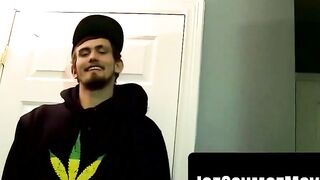 Black Thug Sucks White Guy's Dick In Fierce Jerk-Off Session