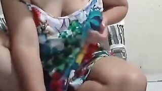 Big Boob Babe's Turquoise Eyes - Exotic Dancer Strips Down & Shows Off Her Body