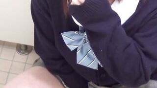 Public Restrooms - Busty Blonde Teens Exploring Her Body In A Dirty Bathroom