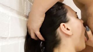 Russian Babe Deepthroats Huge Monster Dick in POV