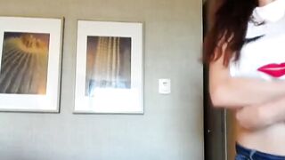 Hotel Invasion! - Busty Blonde Teenage Thief Steals The Show