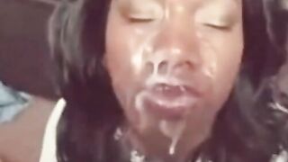 Erotic Encounters - Black Girl Next Door Faceshagging & Big Dick Riding