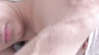 Step-Daughter's Sloppy Facial - Stepfather Fucks His Dirty Little Girlfriend